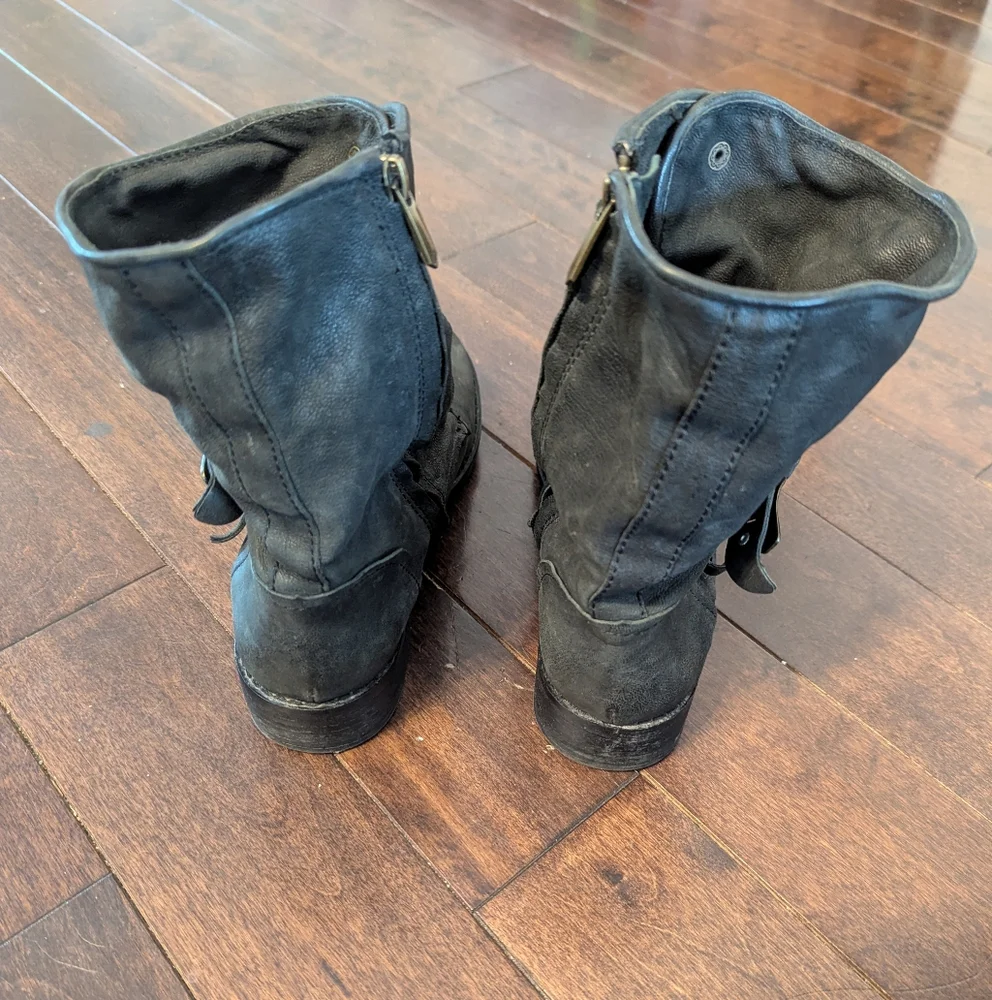 Sam Edelman Ridge Leather Moto Boot - Picture 5 of 7